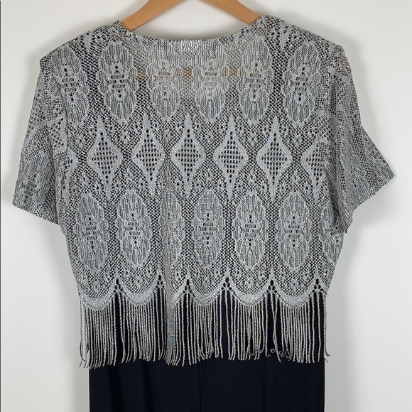 Black and Silver Evening Gown - Picture 6 of 8